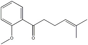 1-(2-Methoxyphenyl)-5-methyl-4-hexen-1-one Struktur