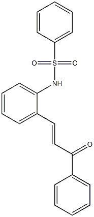 2-(Phenylsulfonylamino)chalcone Struktur