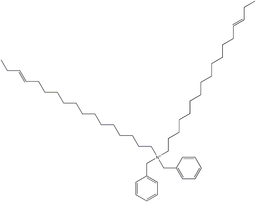 Di(14-heptadecenyl)dibenzylaminium Struktur