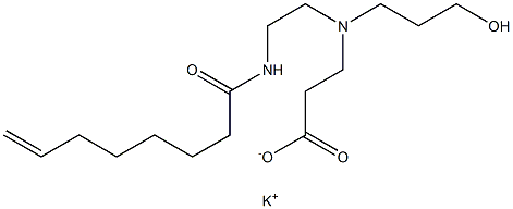 3-[N-(3-Hydroxypropyl)-N-[2-(7-octenoylamino)ethyl]amino]propionic acid potassium salt Struktur