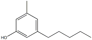 3-Methyl-5-pentylphenol Struktur