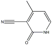 1,2-Dihydro-2-oxo-4-methylpyridine-3-carbonitrile Struktur