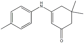 3-(4-Methylphenylamino)-5,5-dimethyl-2-cyclohexene-1-one Struktur