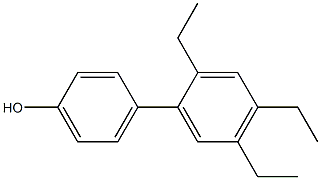 4-(2,4,5-Triethylphenyl)phenol Struktur