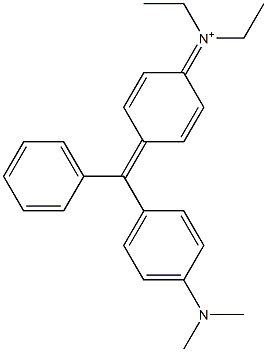 N-[4-[[4-(Dimethylamino)phenyl]phenylmethylene]-2,5-cyclohexadien-1-ylidene]-N-ethylethanaminium Struktur