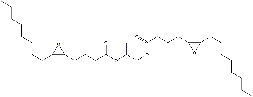 Bis(5,6-epoxymyristic acid)1,2-propanediyl ester Struktur