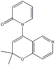 1-(2,2-Dimethyl-2H-pyrano[3,2-c]pyridin-4-yl)pyridin-2(1H)-one Struktur