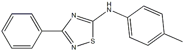 3-Phenyl-5-(p-tolyl)amino-1,2,4-thiadiazole Struktur