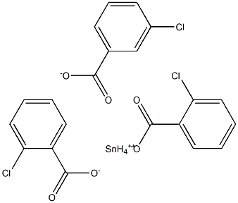 Tin(II)2-chlorobenzoate 3-chlorobenzoate Struktur