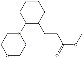 (2-Morpholino-1-cyclohexenyl)propionic acid methyl ester Struktur