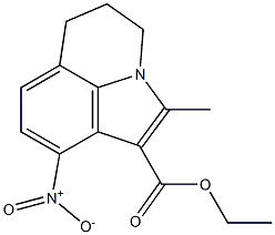 2-Methyl-4-nitro-1,7-trimethylene-1H-indole-3-carboxylic acid ethyl ester Struktur