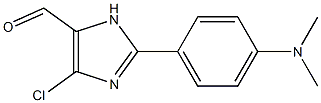 2-(4-Dimethylaminophenyl)-4-chloro-1H-imidazole-5-carbaldehyde Struktur