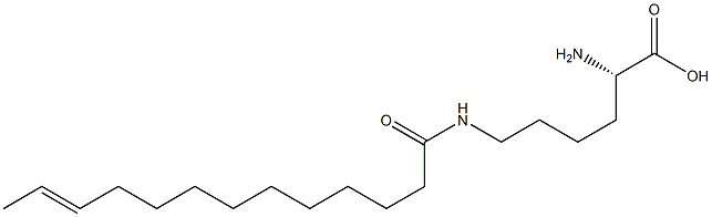 N6-(11-Tridecenoyl)lysine Struktur