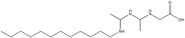 N-[1-[1-(Dodecylamino)ethylamino]ethyl]glycine Struktur