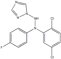 1-(1H-1,2,4-Triazol-1-yl)-2-[4-fluorophenyl]-2-(2,5-dichlorophenyl)hydrazine Struktur