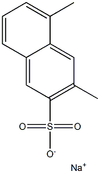 3,5-Dimethyl-2-naphthalenesulfonic acid sodium salt Struktur