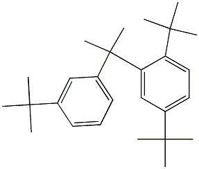 2-(2,5-Di-tert-butylphenyl)-2-(3-tert-butylphenyl)propane Struktur