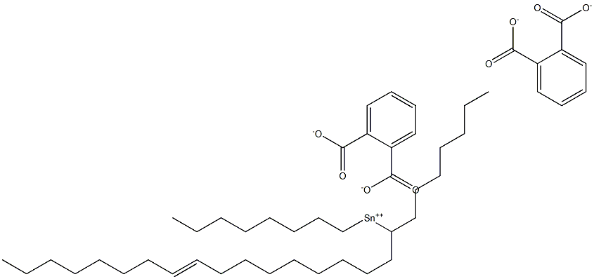 Bis[phthalic acid 1-(9-heptadecenyl)]dioctyltin(IV) salt Struktur