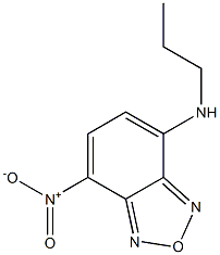 N-Propyl-7-nitro-2,1,3-benzoxadiazole-4-amine Struktur