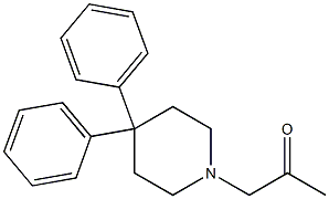 1-(4,4-Diphenylpiperidino)-2-propanone Struktur