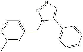 1-(3-Methylbenzyl)-5-phenyl-1H-1,2,3-triazole Struktur