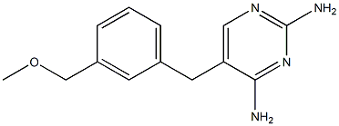 2,4-Diamino-5-[3-methoxymethylbenzyl]pyrimidine Struktur