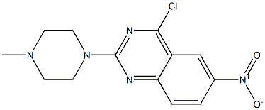 2-[4-Methyl-1-piperazinyl]-4-chloro-6-nitroquinazoline Struktur