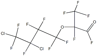 2-(3,4-Dichloro-1,1,2,2,3,4,4-heptafluorobutoxy)-2,3,3,3-tetrafluoropropionic acid fluoride Struktur