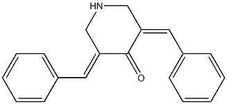 3,5-Bis(benzylidene)piperidine-4-one Struktur