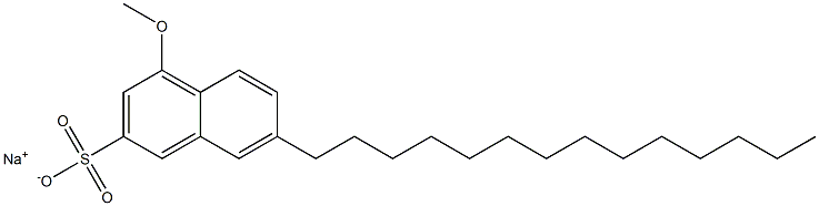 4-Methoxy-7-tetradecyl-2-naphthalenesulfonic acid sodium salt Struktur