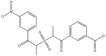 Methyl(2-oxo-2-(3-nitrophenyl)ethyl) sulfone Struktur