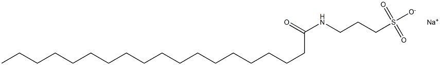 3-[(1-Oxononadecyl)amino]-1-propanesulfonic acid sodium salt Struktur