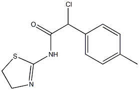 N-(2-Thiazolin-2-yl)-2-(4-methylphenyl)-2-chloroacetamide Struktur