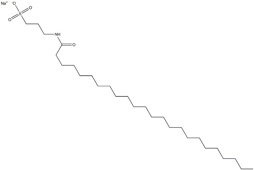 3-[(1-Oxotetracosyl)amino]-1-propanesulfonic acid sodium salt Struktur