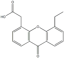 5-Ethyl-9-oxo-9H-xanthene-4-acetic acid Struktur