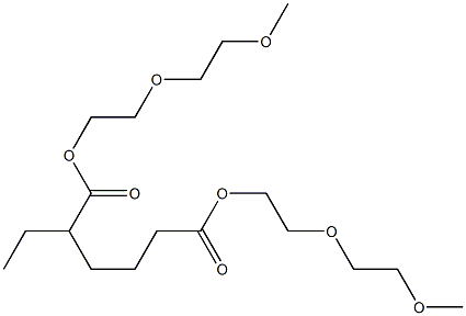 2-Ethyladipic acid bis[2-(2-methoxyethoxy)ethyl] ester Struktur