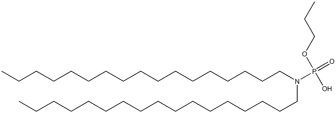 N,N-Diheptadecylamidophosphoric acid hydrogen propyl ester Struktur