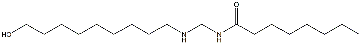 N-[[(9-Hydroxynonyl)amino]methyl]octanamide Struktur