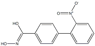 4-(2-Nitrophenyl)benzohydroximic acid Struktur