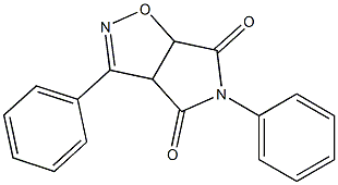 3,5-Diphenyl-3a,5,6,6a-tetrahydro-4H-pyrrolo[3,4-d]isoxazole-4,6-dione Struktur