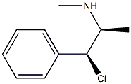 (1S,2S)-N-Methyl-1-chloro-1-phenylpropane-2-amine Struktur