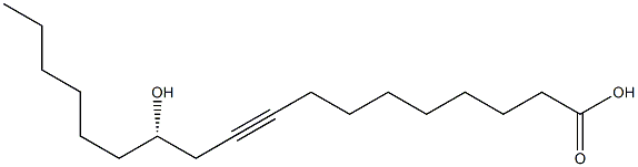 [S,(-)]-12-Hydroxy-9-octadecynoic acid Struktur