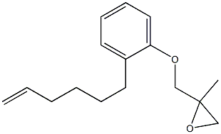 2-(5-Hexenyl)phenyl 2-methylglycidyl ether Struktur