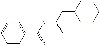 (+)-N-[(S)-2-Cyclohexyl-1-methylethyl]benzamide Struktur