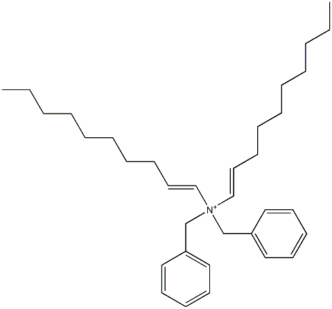 Di(1-decenyl)dibenzylaminium Struktur