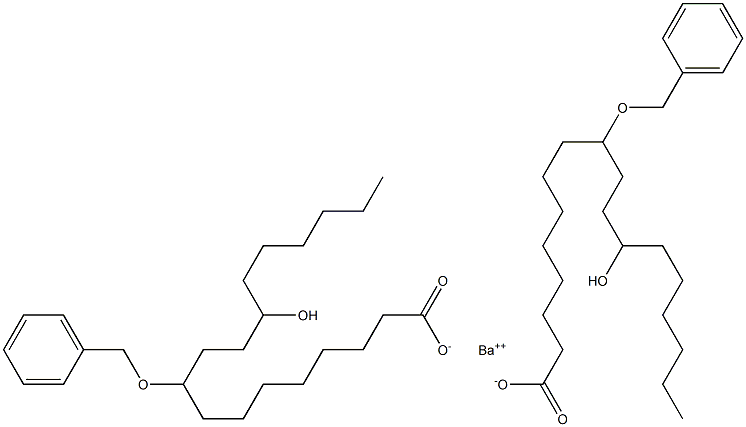 Bis(9-benzyloxy-12-hydroxystearic acid)barium salt Struktur