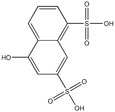 5-Hydroxy-1,7-naphthalenedisulfonic acid Struktur