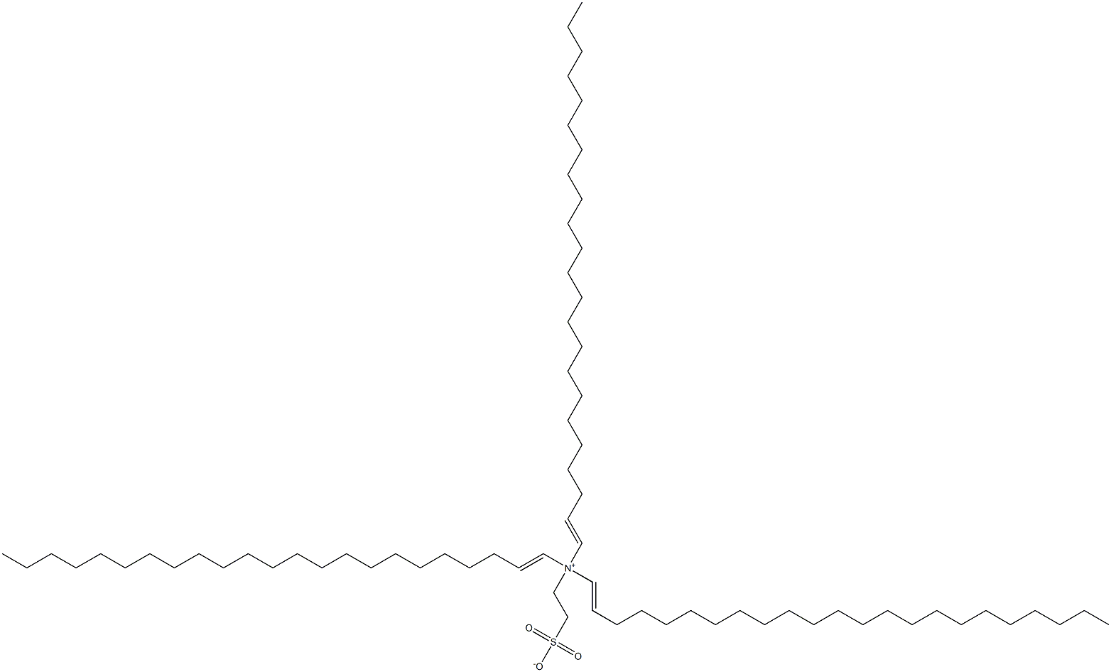 N,N-Di(1-tricosenyl)-N-(2-sulfonatoethyl)-1-tricosen-1-aminium Struktur