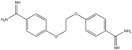 4,4'-[1,2-Ethanediylbis(oxy)]bis[benzamidine] Struktur