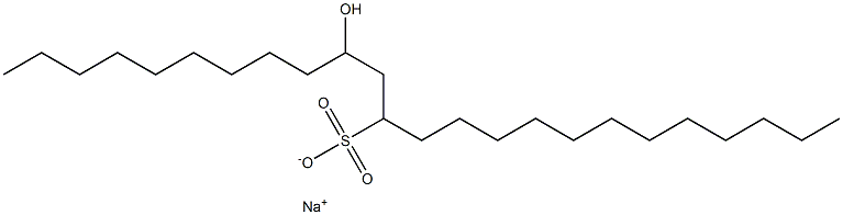 10-Hydroxytetracosane-12-sulfonic acid sodium salt Struktur